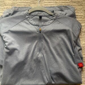 McDonald’s Uniform Gray Pullover with Quarter-Zip